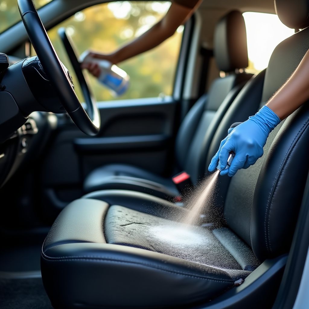 Innenreinigung eines Autos